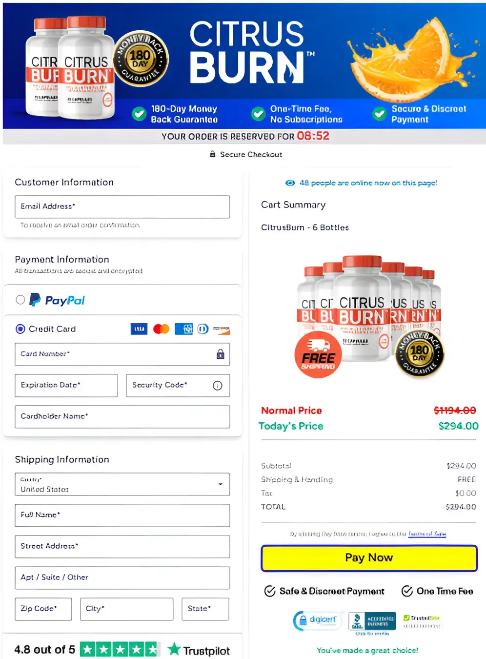 CitrusBurn order